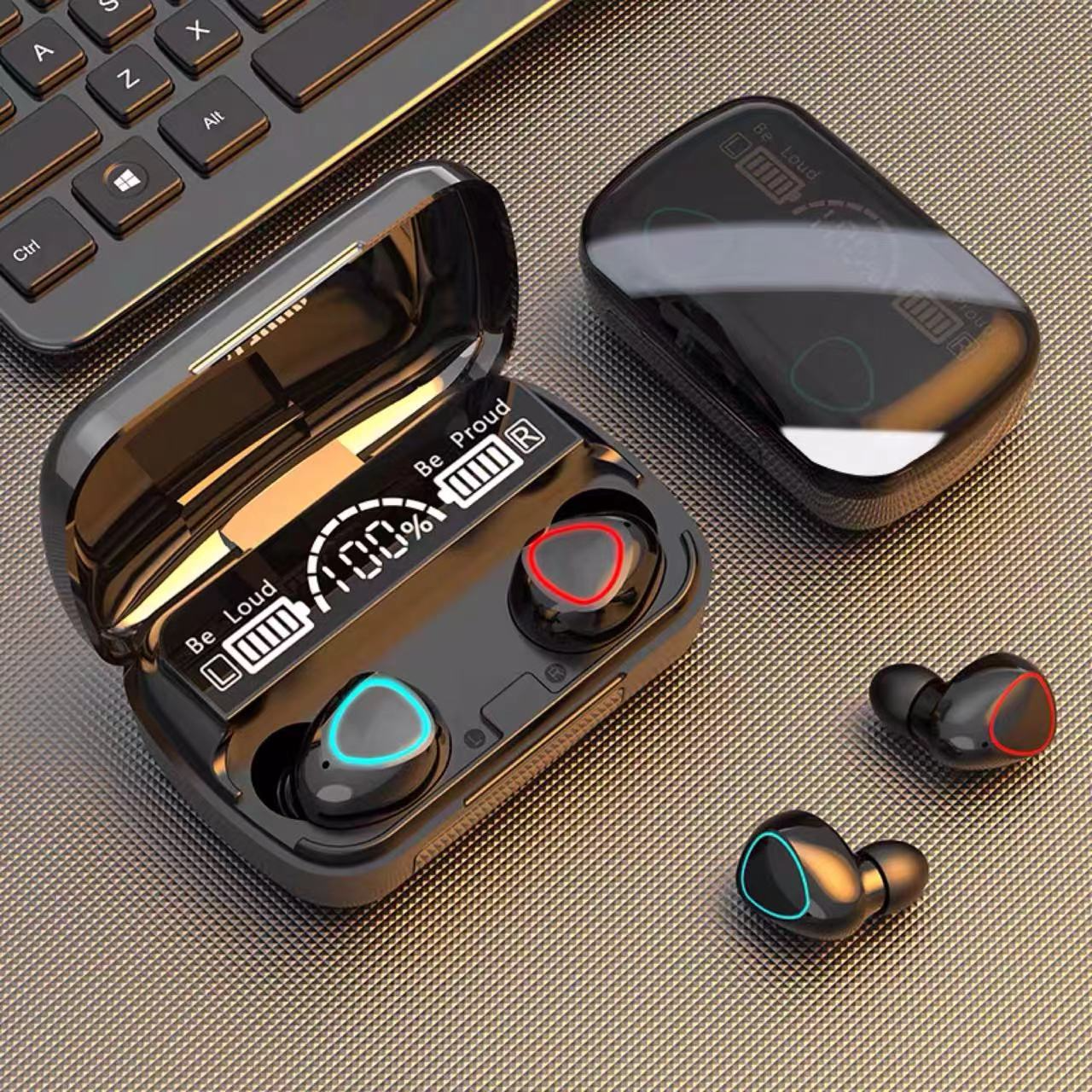 m10 tws 3500mah wireless earbuds