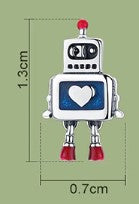 Brincos Robozinho Bamoer