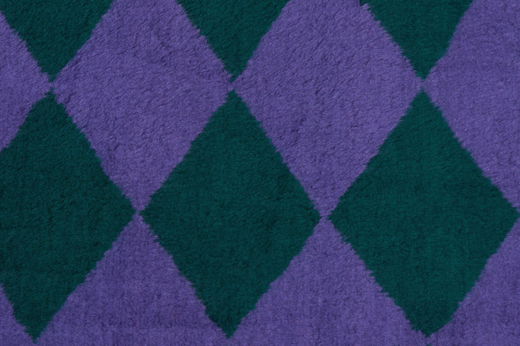 Harlequin Shag Rug, Purple