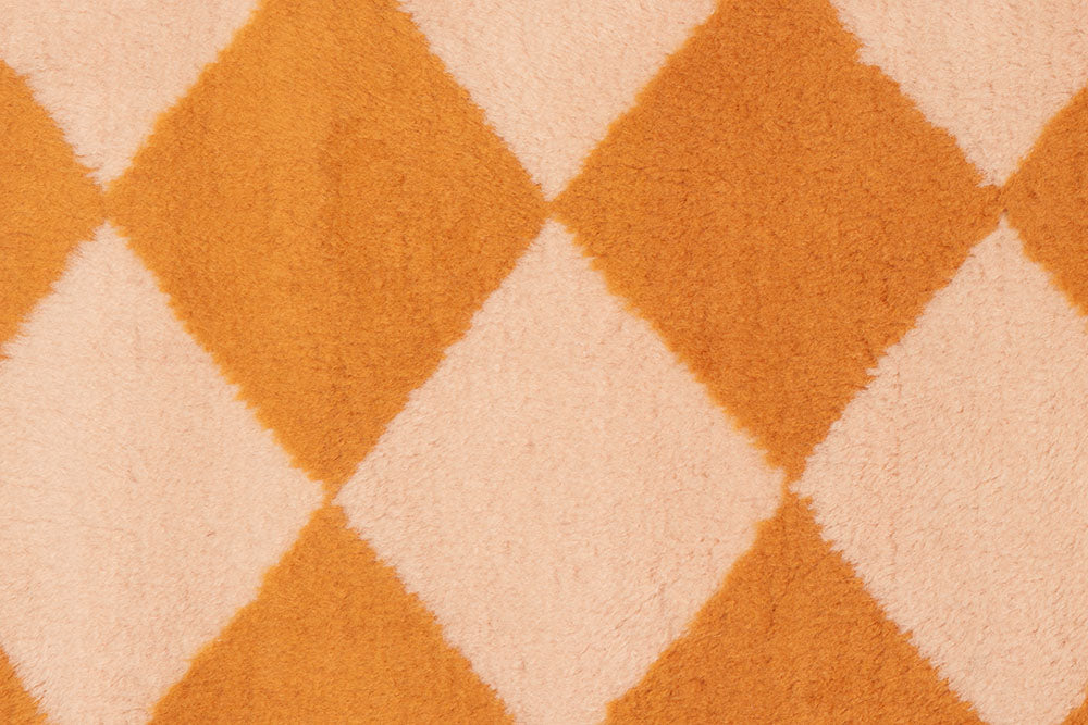 Harlequin Shag Rug, Peach