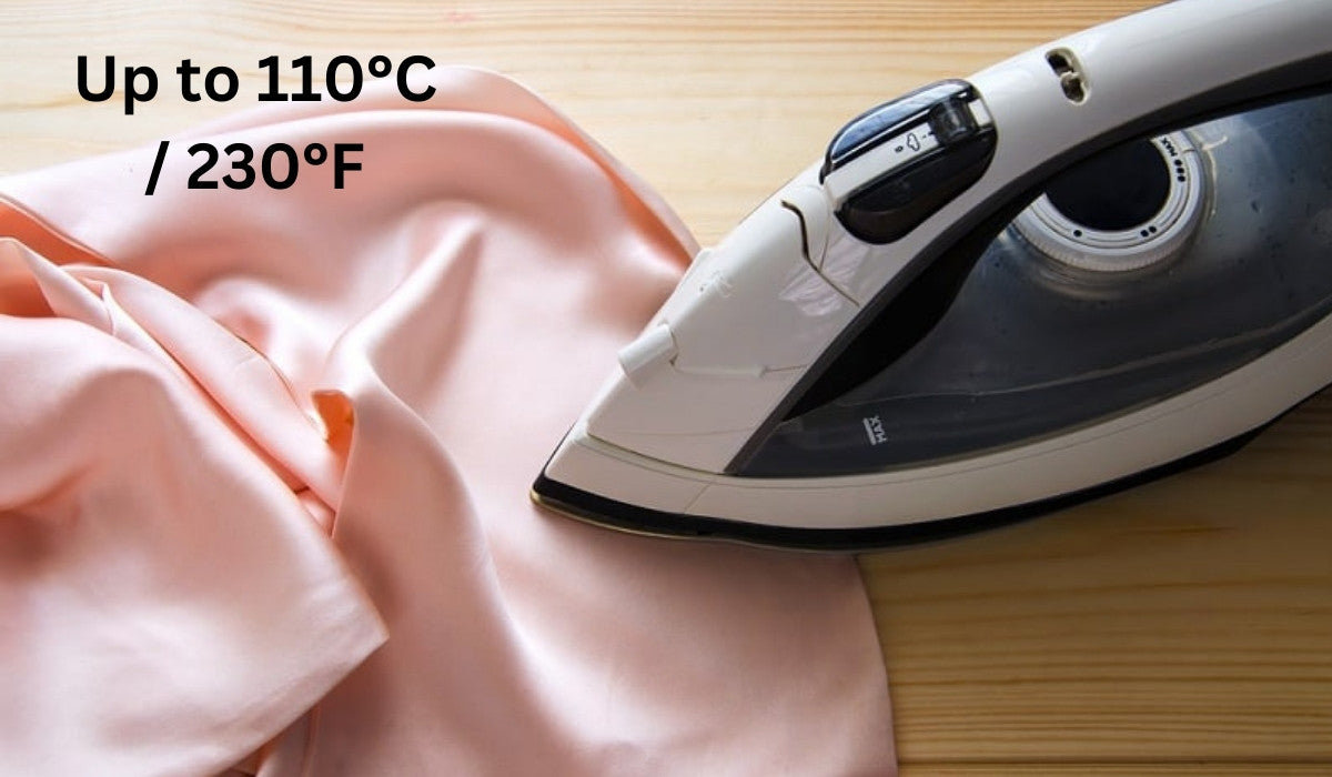Ironing temperature for silk pillowcase instructions
