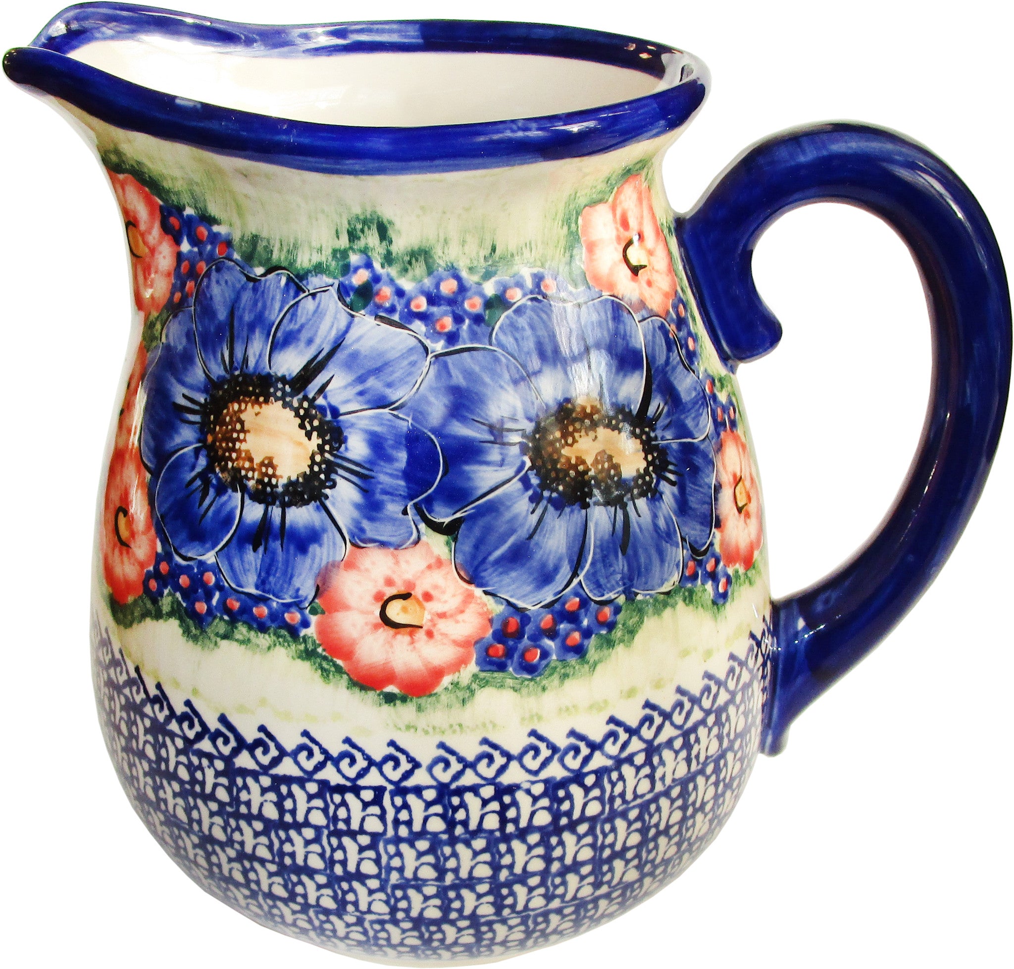 boleslawiec-polish-pottery-unikat-2l-pitcher-water-or-milk-jug-isabell