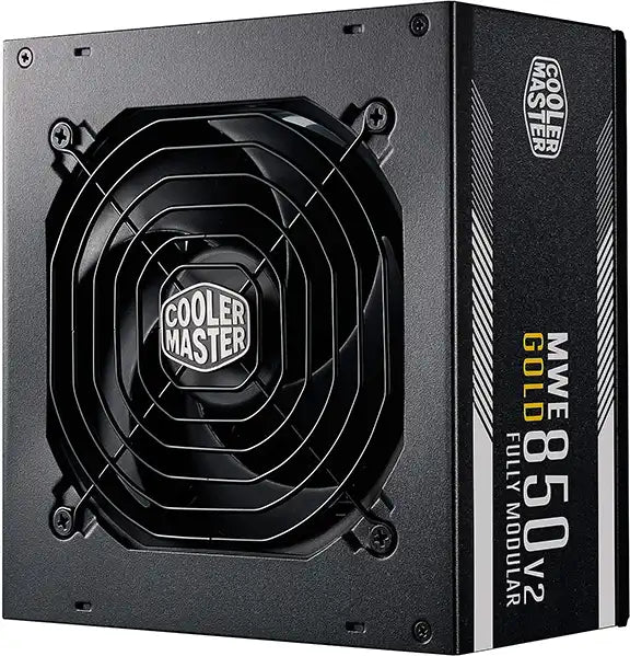 Guía de las mejores marcas de PSU para jugadores por Prime Tech Support para clientes de Gamers en Miami - Representación visual de la PSU (Unidad de fuente de alimentación) Cooler Master MWE Gold 850 V2 para jugadores en Miami