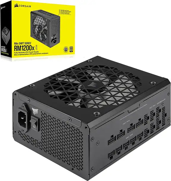 Guide of Best PSU Brands for Gamers by Prime Tech Support for Gamers Clients in Miami - Visual representation of Corsair RM1200x Shift PSU (Power Supply Unit) for gamers in Miami