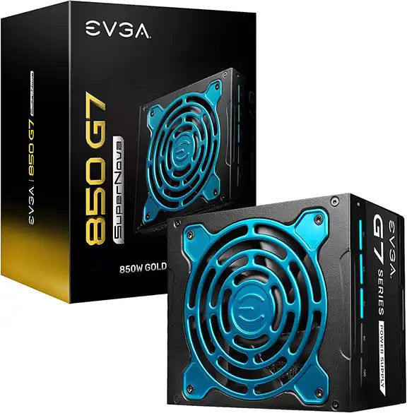 Guide of Best PSU Brands for Gamers by Prime Tech Support for Gamers Clients in Miami - Visual representation of EVGA SuperNOVA 850 G7 PSU (Power Supply Unit) for gamers in Miami