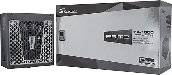 Guide of Best PSU Brands for Gamers by Prime Tech Support for Gamers Clients in Miami - Visual representation of Seasonic Prime Titanium TX-1000 PSU (Power Supply Unit) for gamers in Miami