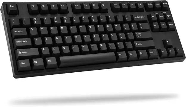 El mejor teclado mecánico por menos de 100 dólares según Prime Tech Support para clientes jugadores en Miami: representación visual que muestra el teclado iKBC CD87 V2 con un precio inferior a $100, recomendado para jugadores en Miami.