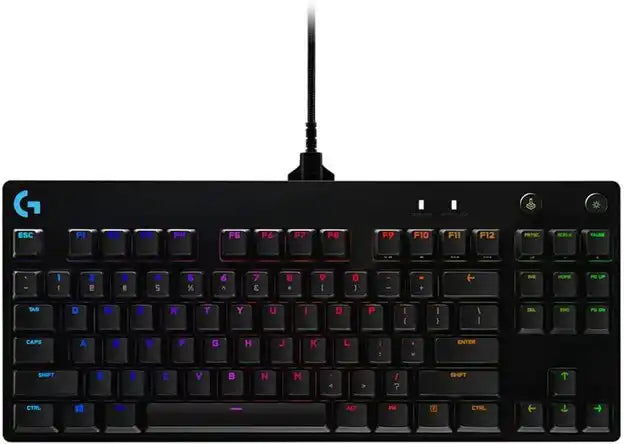 Best Mechanical Keyboard Under 100 Dollars by Prime Tech Support for Gamers Clients in Miami - Visual representation showcasing Logitech G PRO Keyboard priced under $100, recommended to gamers in Miami.