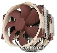 Disipador de calor de doble torre NH-D15 noctua en Miami, Florida - Prime Tech<!--nl--> El soporte ofrece una solución de enfriamiento eficiente con dos ventiladores marrones.