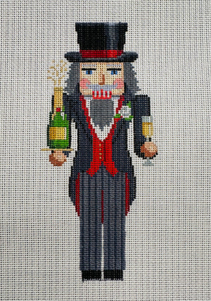 Champagne 7” Nutcracker Ornament C-SR4350 - Heirloom Designs