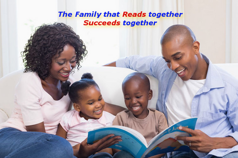 Black Family Reading Together