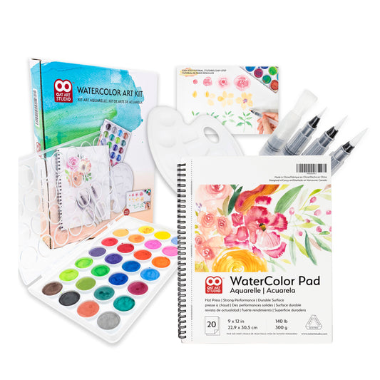 OAT ART STUDIO Heavyweight Hot Press Watercolor Paper Pad – Oat Art  Studio_Art Supplies