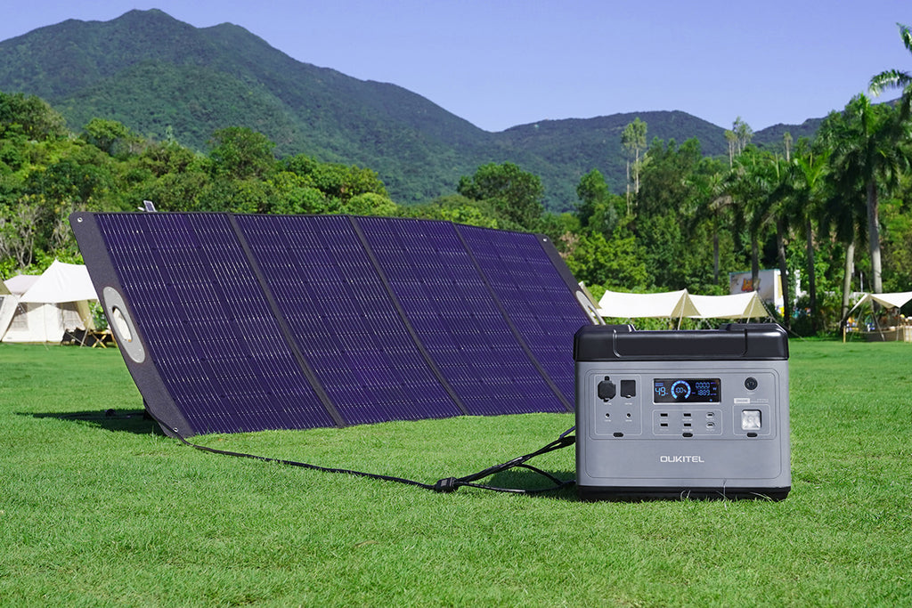 OUKITEL BP2000 Portable Power Station PV400 Solar Panel Kit