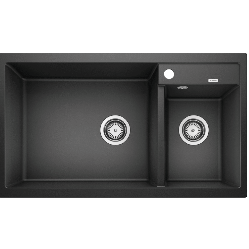 Blanco Silgranit Metra 9 Double Sink Black The Kitchen Hub