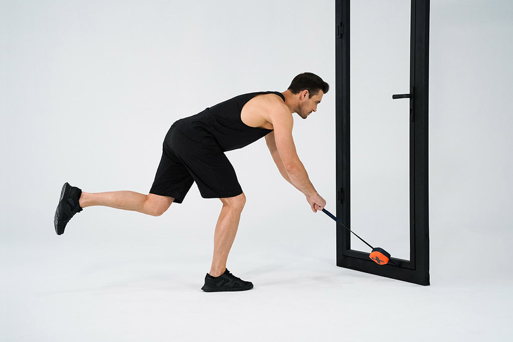 Single Leg Deadlift with smart home gym