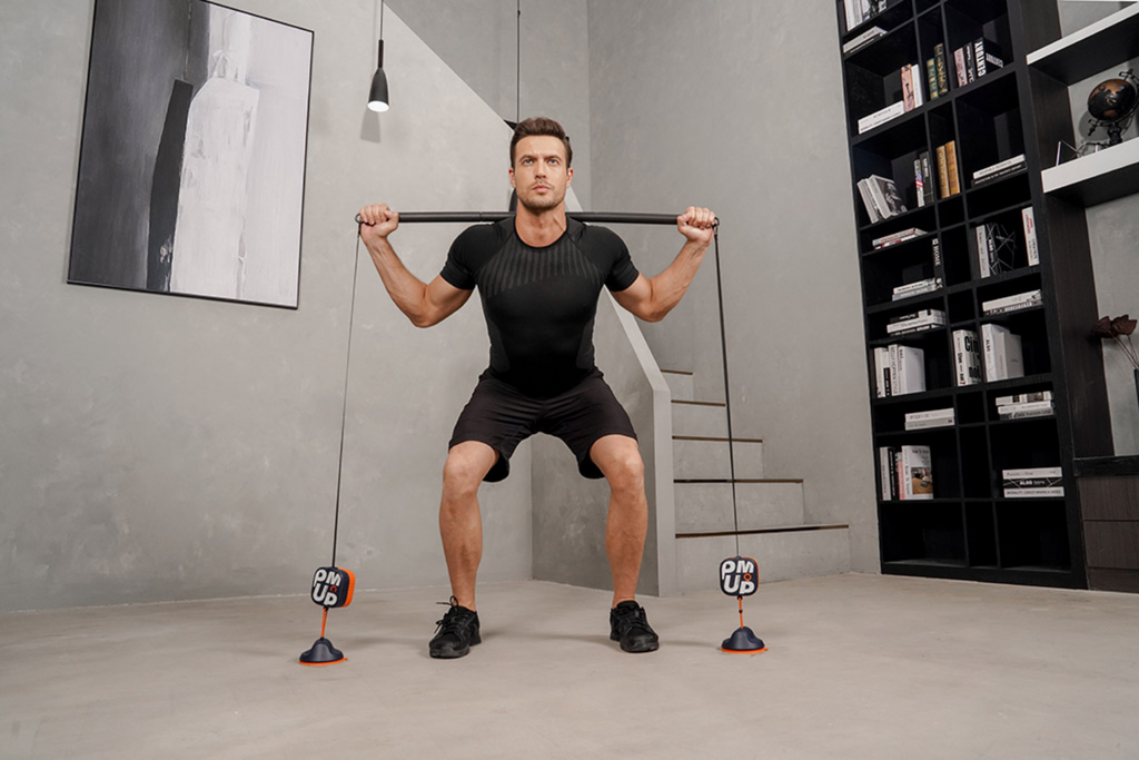 Adjustable Dumbbells in smart home gym