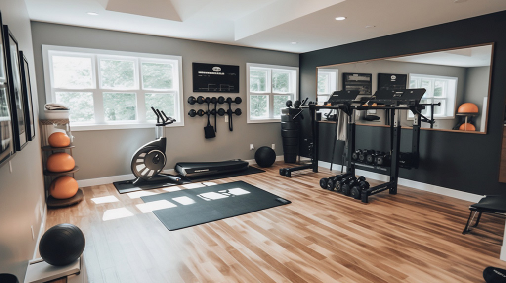 Using Adjustable Dumbbells in smart home gym