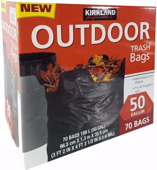 Compactor Bags, 18 Gallon, Smart Fit Gripping Drawstring, 70 ct (3 Pack) 