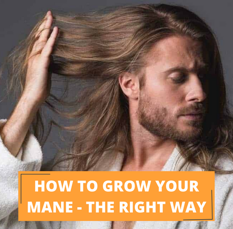 Man going through hair with hands - how to grow you mane the right way