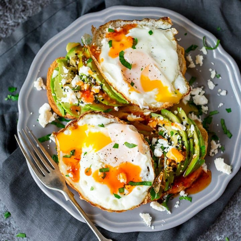 Avocado Toast with Poached Eggs