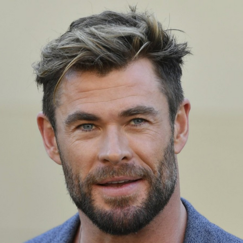 Chris Hemsworth example for heart face