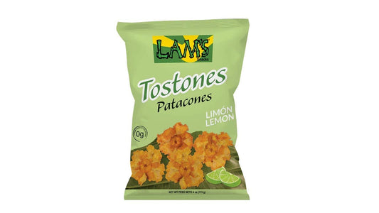 Lams Tostones/Patacones Ajo 4oz - Enjoy the Savory Garlic Twist on