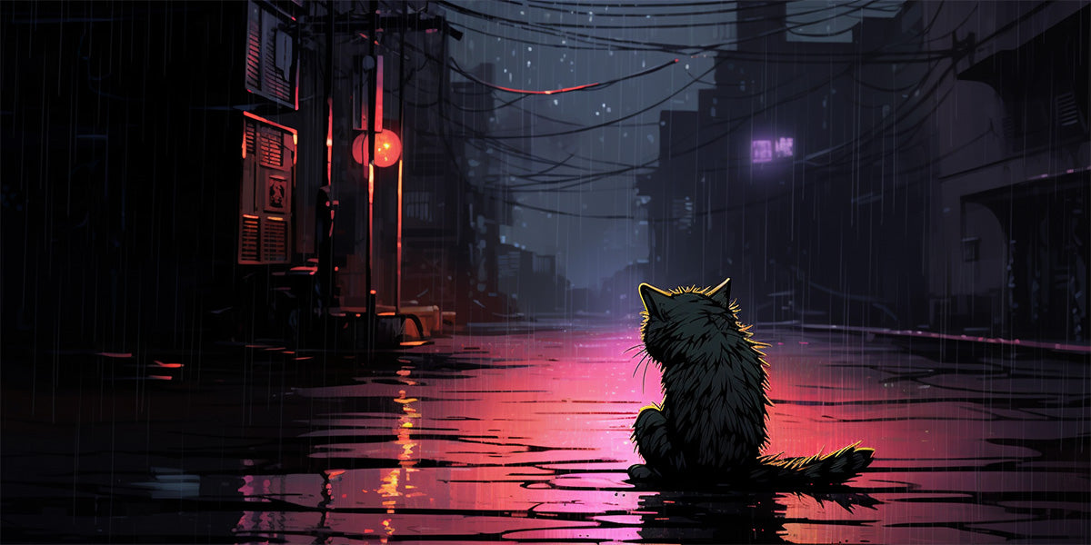 un gatito callejero
