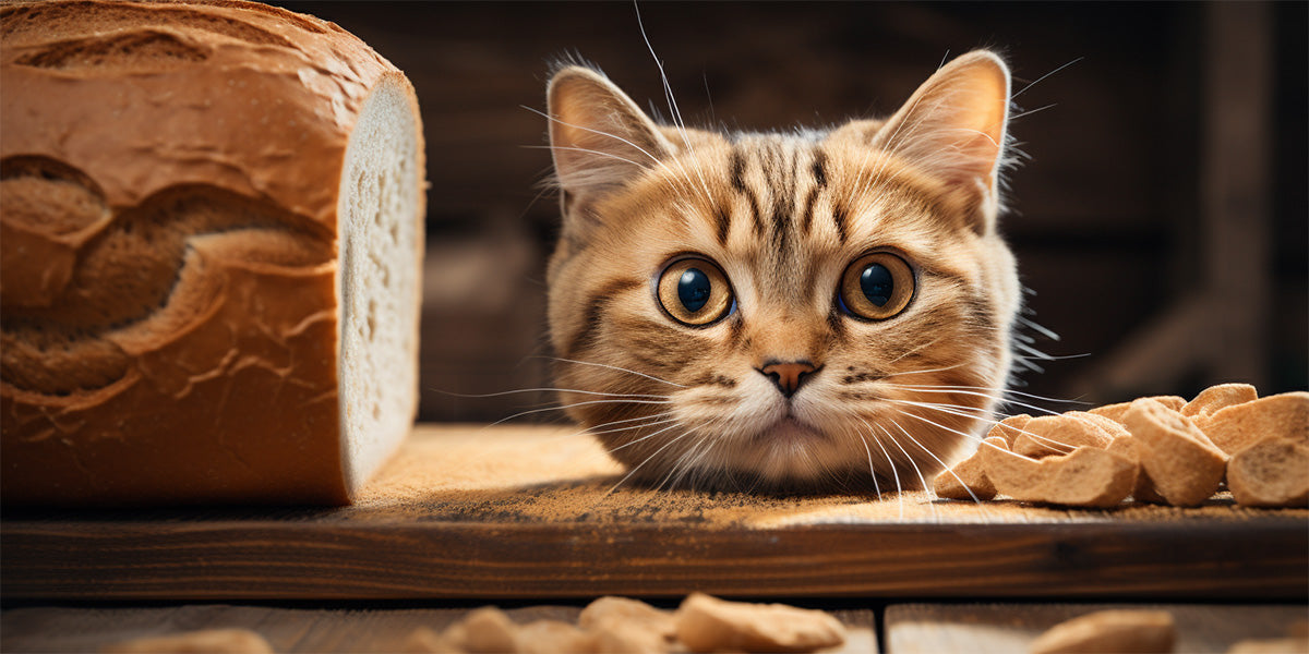 cabeza de gato de pan