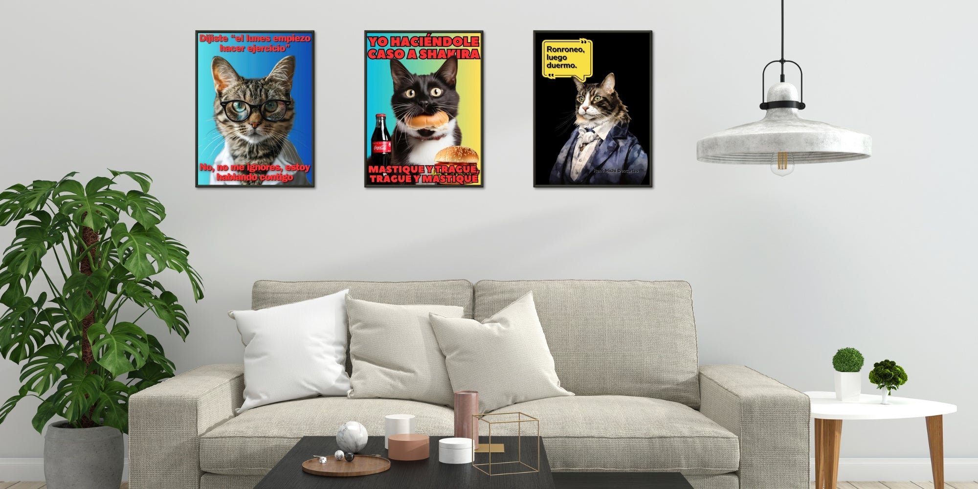 poster de memes de gatos