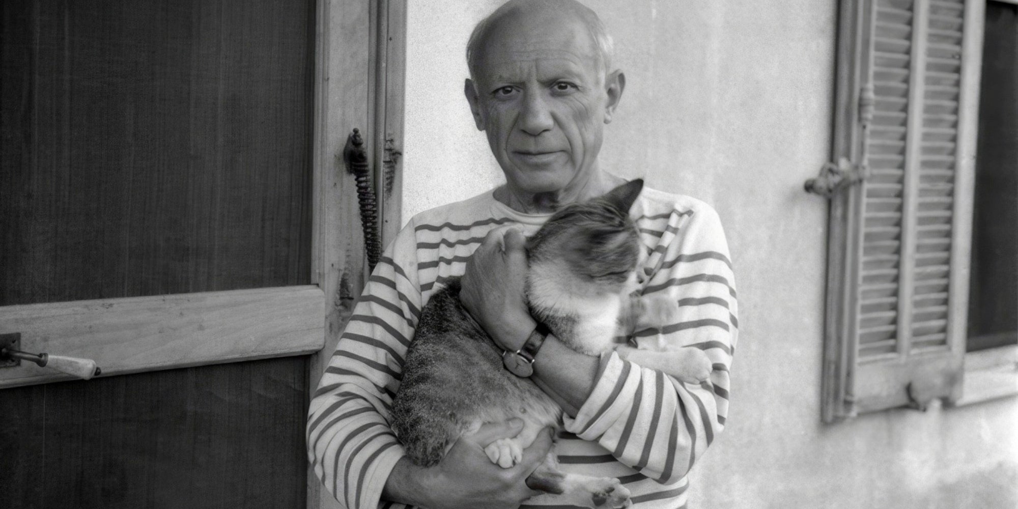 Picasso con su gato