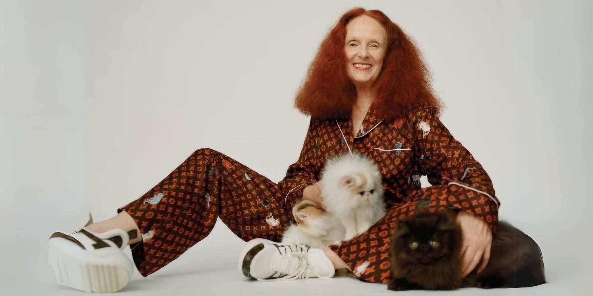 Grace Coddington y sus gatos