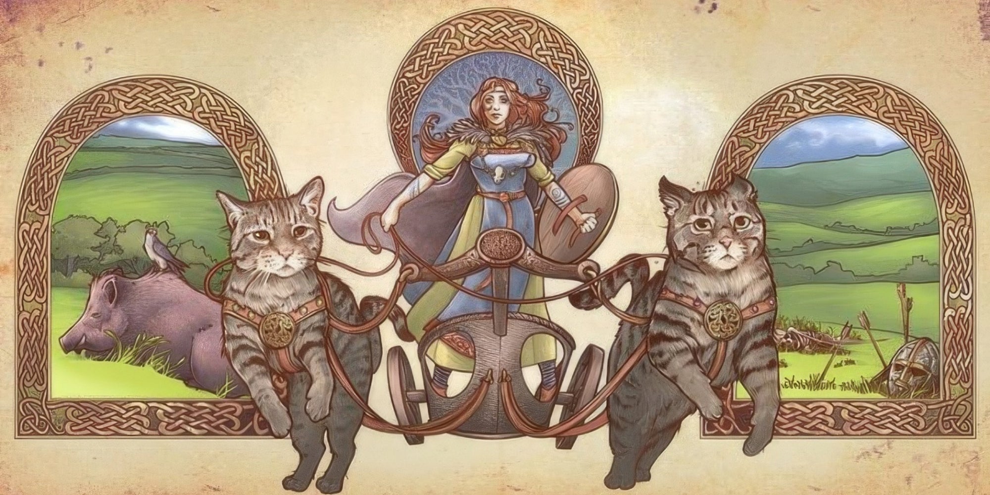 Freyja y sus Carros de Gatos