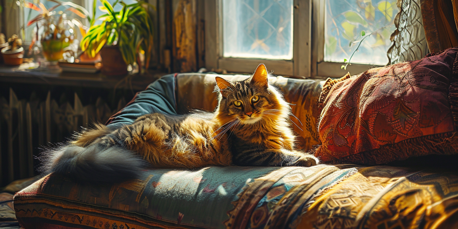 un gato en un entorno hogareño