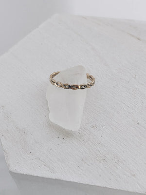 14k Gold Filled Woven Ring - Skylar & Skyler