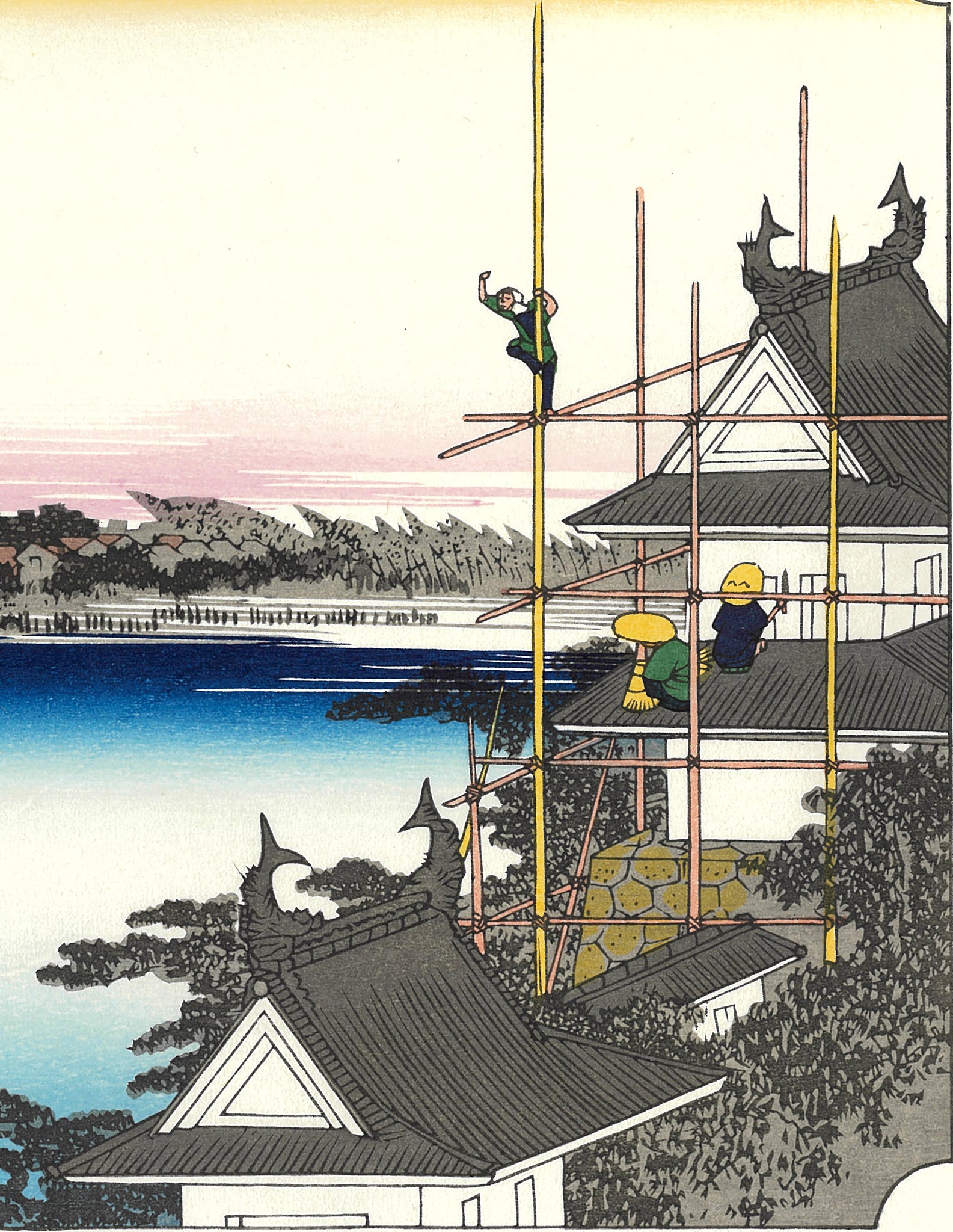 Utagawa Hiroshige - No.35 - 34th Station Yoshida - The 53 Stations of the  Tōkaidō (Hoeido-Edition) - Free Shipping