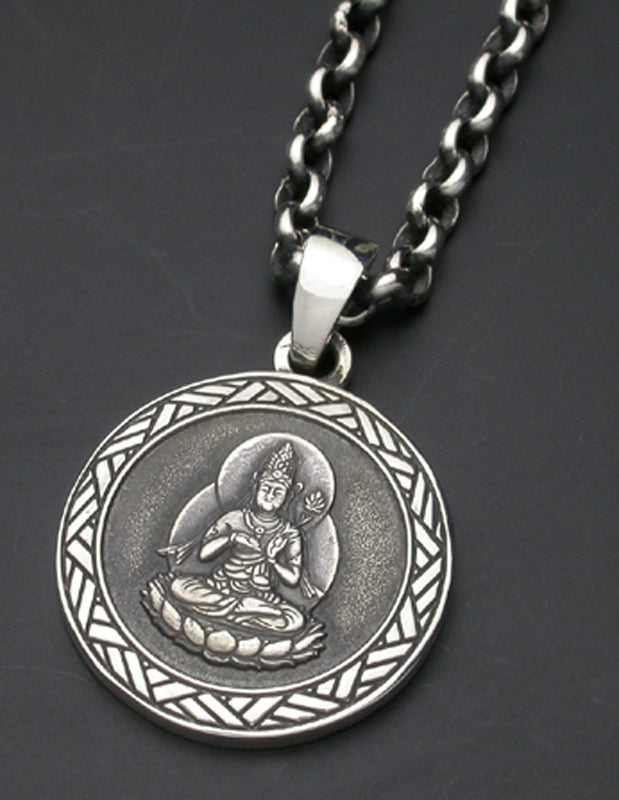 Saito - Seishi Bosatsu Pendant Top (Silver 950) - Free shipping ...