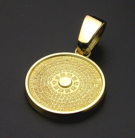 gold pendant round shape