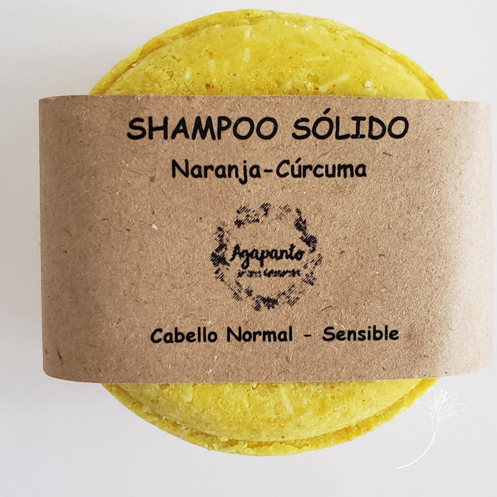 Shampoo Sólido Cúrcuma Naranja – Agapanto