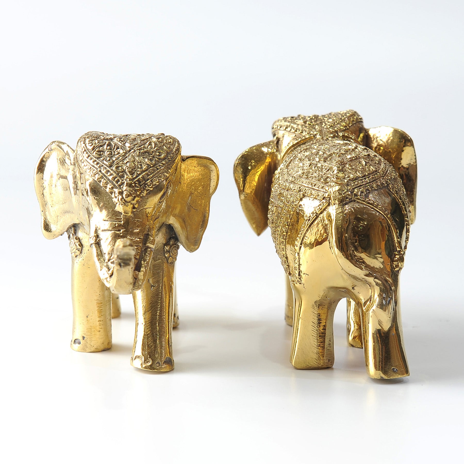 brass elephant 真鍮製 ゾウ 象 縦 63cm 横幅 56cm-