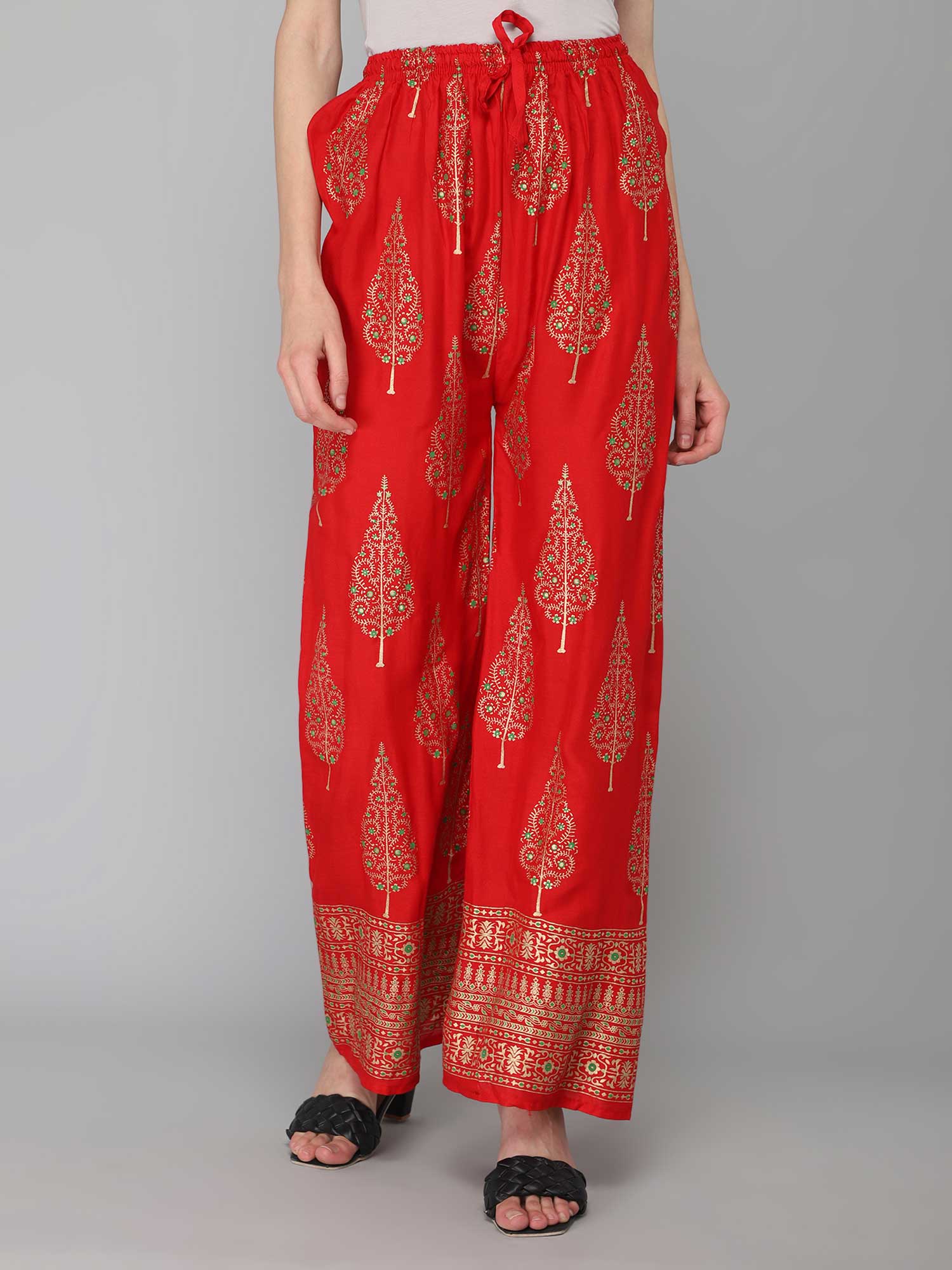 Spicy Red Wide Pants – Shop Beatrice Boutique