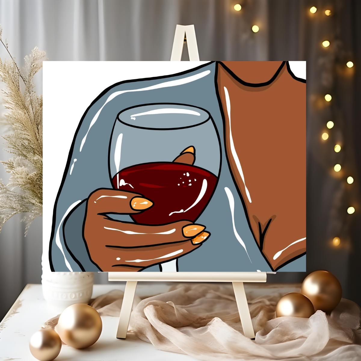 How to Host a Wine and Painting Party at Your Own Home! - Leap of Faith  Crafting