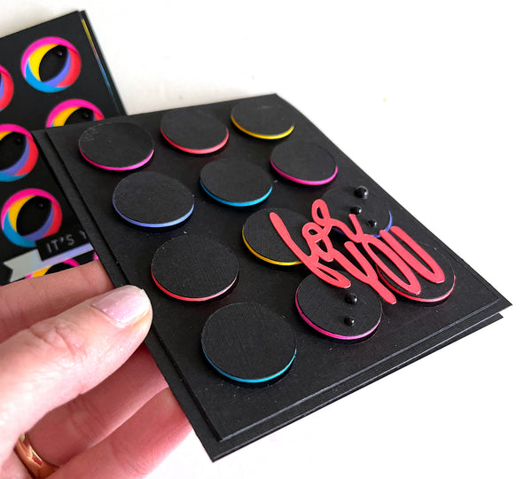 Neon Handmade Card With Astrobrights