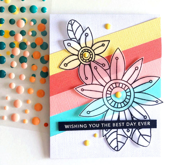 cardstock strips card