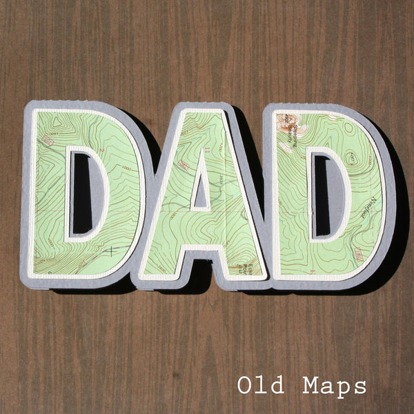 father's day card with recycled paper