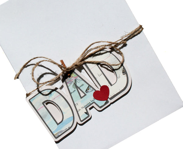 recycled father's day gift tag