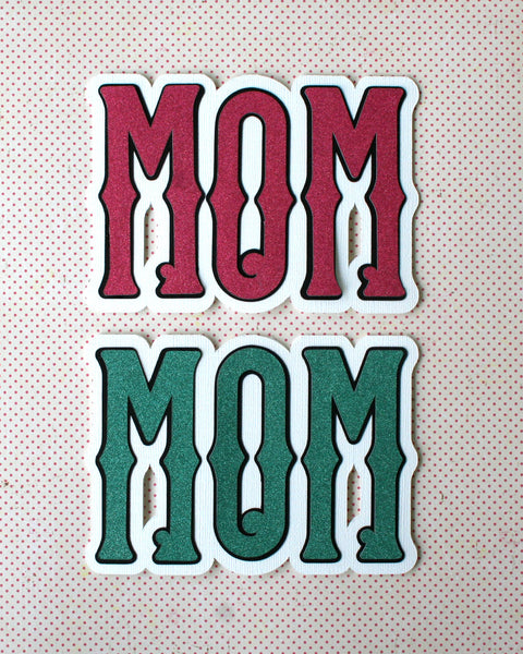 shaped mother's day card with cricut