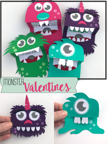 monster valentine cards