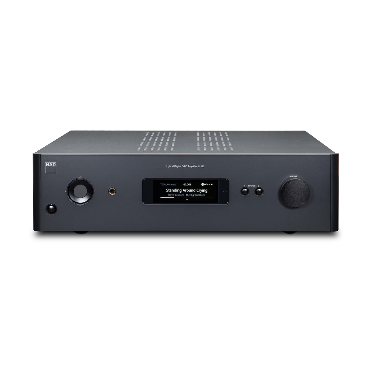 NAD Electronics C 399 Hybrid Digital DAC Amplifier with Bluesound NODE Wireless Multi-Room Hi-Res Music Streamer