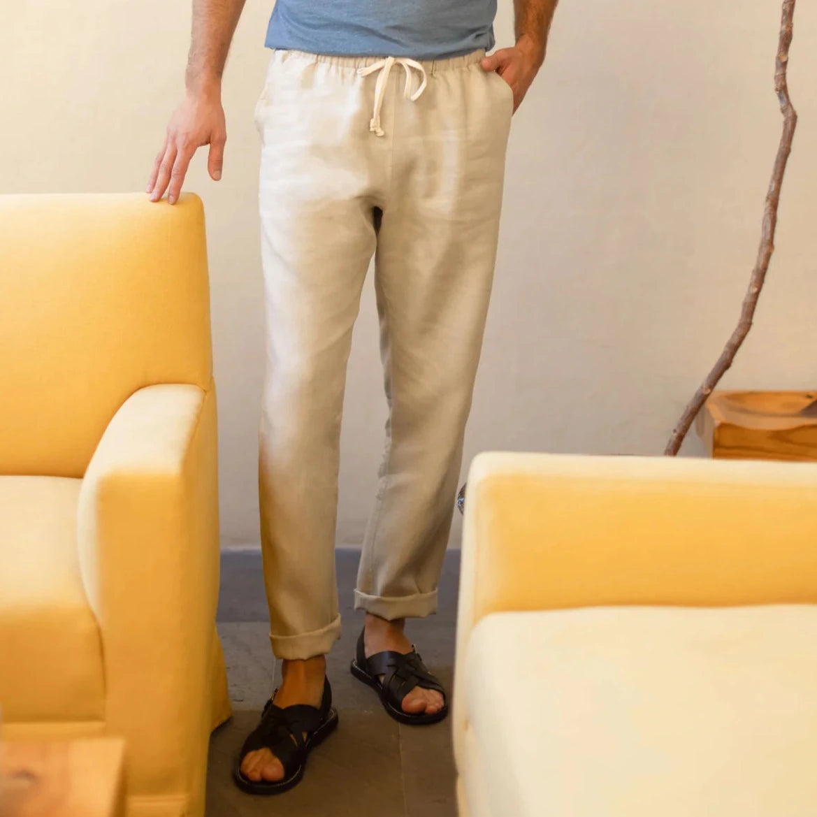 Alex Crane - Bo Pants in Bone