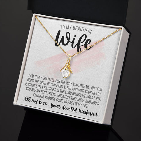 Eternal Heart Necklace With Message Card For Wife | Best Gift Ideas For Wife  On Valentines Day - Couple Gift By Jenny